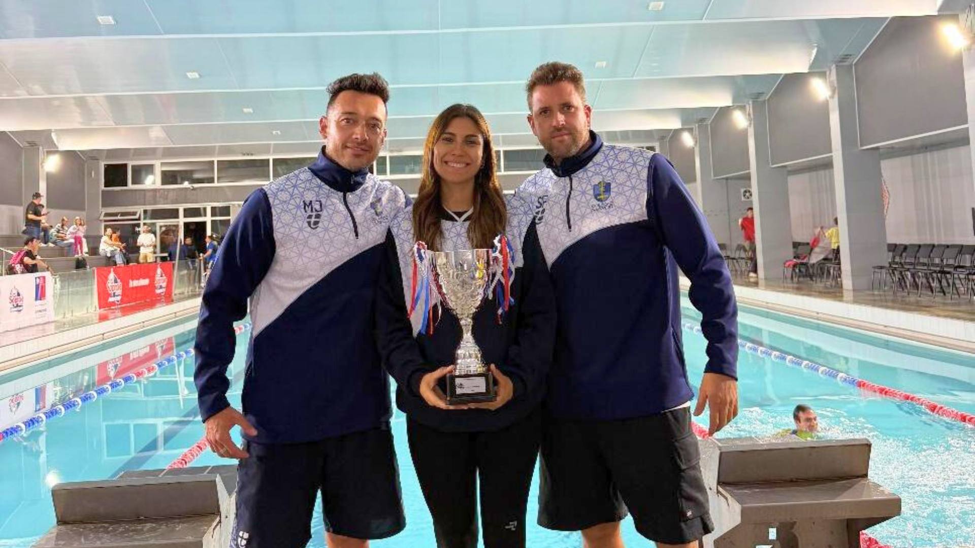 Selección de Natación de nuestro colegio en la Gran Final Nacional Interescolar SOPROLE – UC 2025