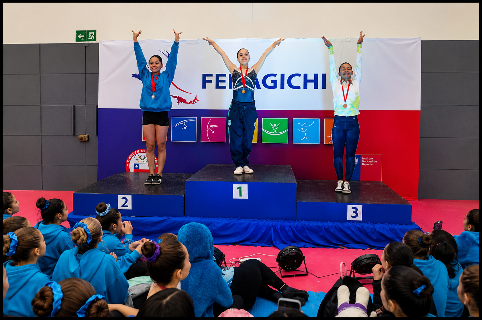 Talento y disciplina: estudiantes del colegio brillaron en la Copa Chile de gimnasia artística